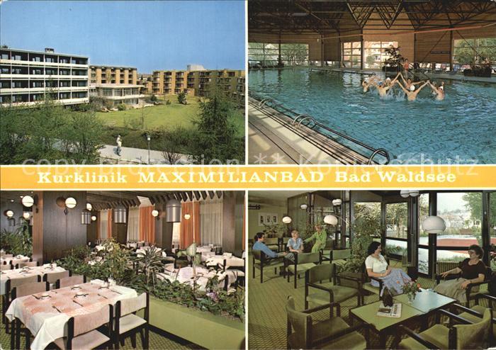 Bad Waldsee Kurklinik Maximilianbad Hallenbad Restaurant