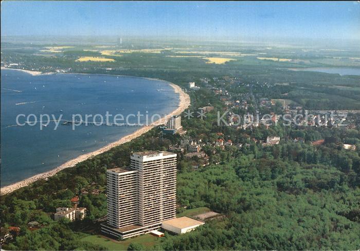 Timmendorfer Strand Ostseeheilbad Maritim Hotel Hochhaus Fliegeraufnahme
