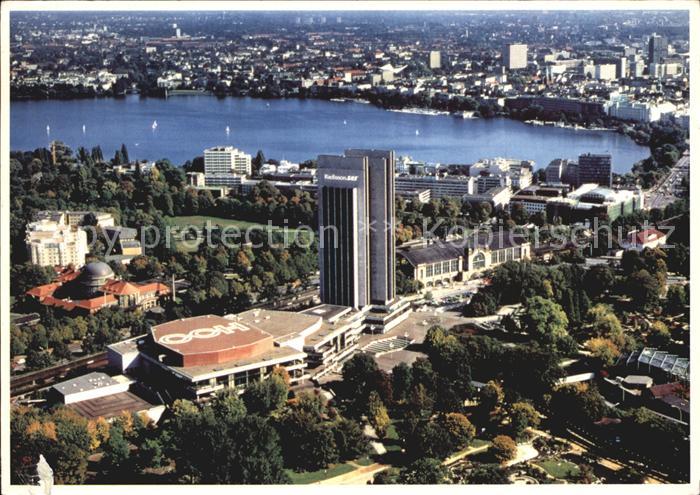 HAMBURG CITY Radisson SAS Hotel Fliegeraufnahme