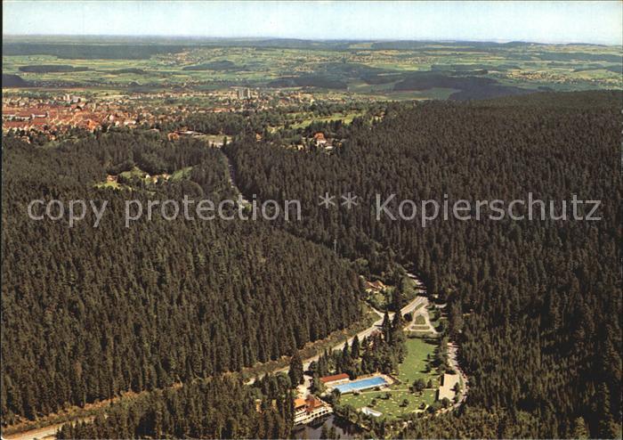 FREUDENSTADT BW Heilklimatischer Hoehenkurort Schwarzwald Fliegeraufnahme