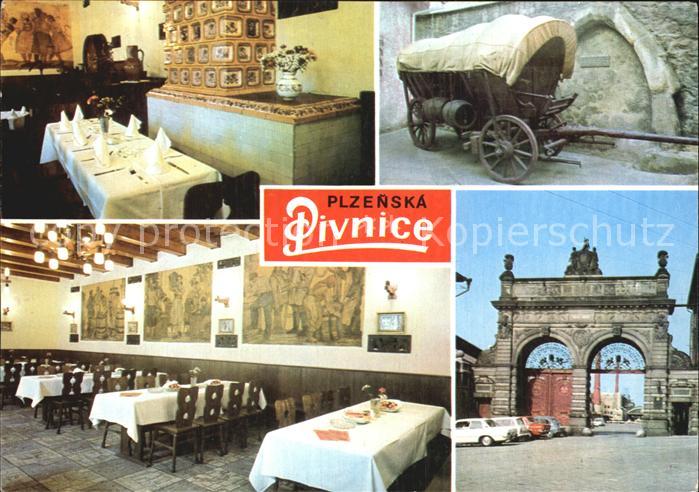 Plzen Pilsen Plzenska Pivnice Restaurant Postkutsche Torbogen