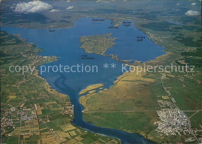 Konstanz Bodensee Untersee Insel Reichenau Radolfzell Fliegeraufnahme