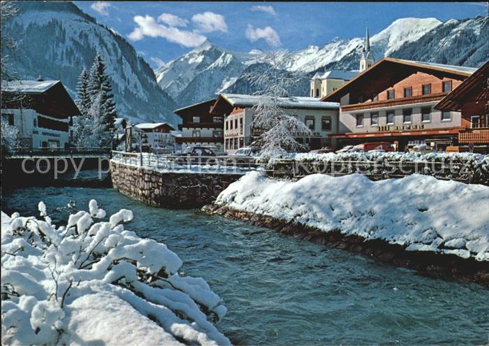 Kaprun Kapruner Ache gegen Kitzsteinhorn Hohe Tauern Wintersportort