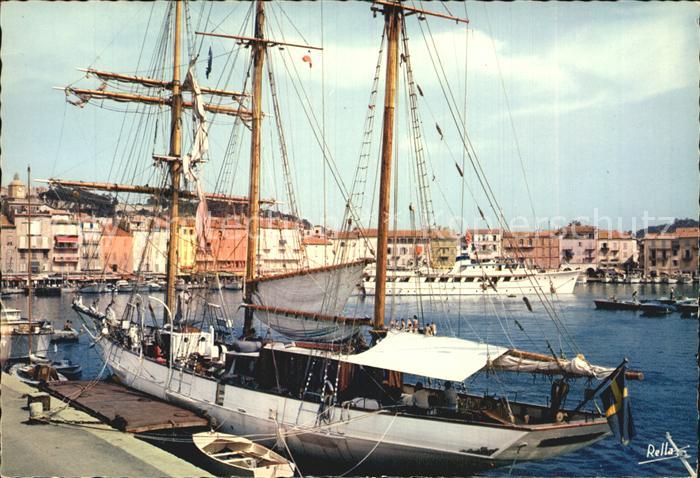 Saint Tropez Var Port Cote des Maures Cote d Azur Segelschiff Dreimaster