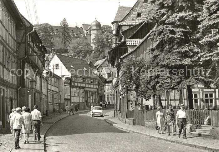 Stolberg Harz Blick zum Schloss jetzt FDGB Erholungsheim Comenius Luftkurort