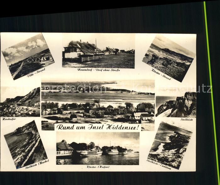 Insel Hiddensee Vitte Strand Neuendorf Kloster Hafen Steilkueste Hochufer