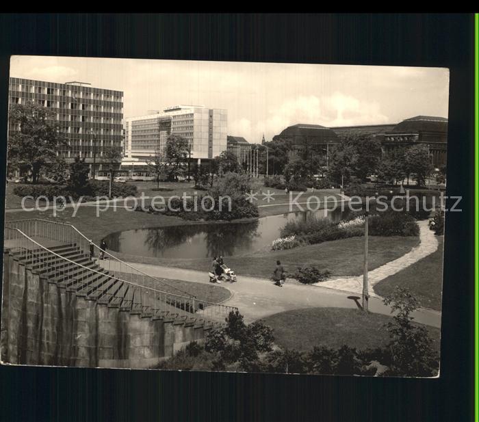 LEIPZIG Sachsen Schwanenteich Hauptbahnhof Hotel Stadt Leipzig