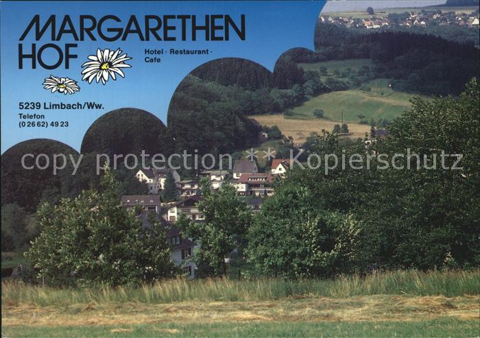 Limbach Westerwald Teilansicht mit Margarethen Hof Hotel Restaurant Cafe