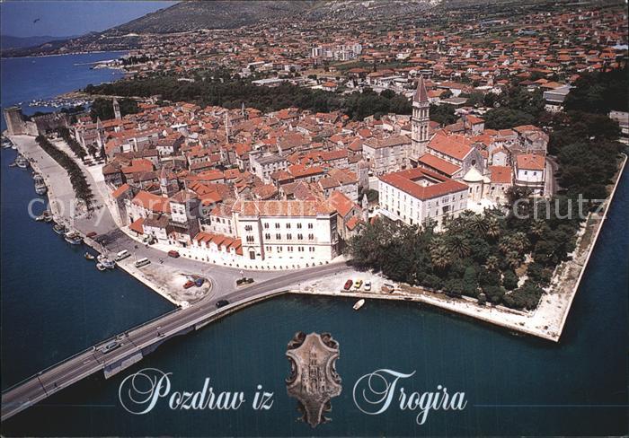Trogir Trau Altstadt Fliegeraufnahme