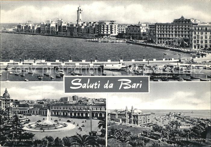 Bari Puglia Lungomare Stazione Centrale Teatro Margherita