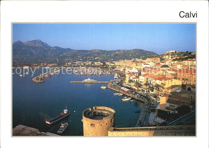 Calvi Le port depuis la Citadelle