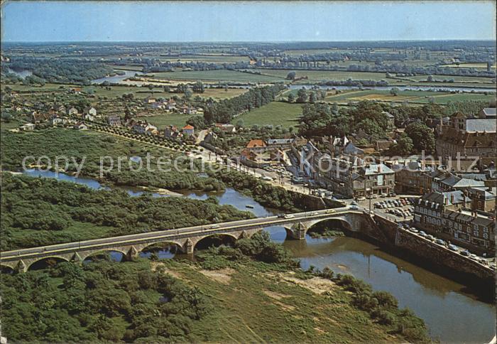 Decize Pont sur la vieille Loire vue aerienne