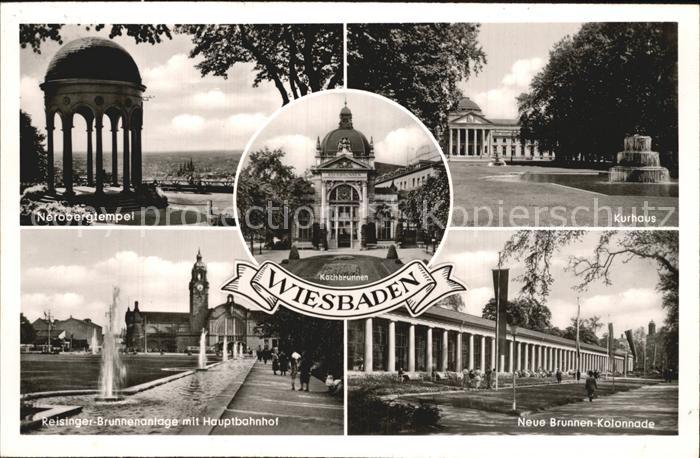 Wiesbaden Kurhaus Kochbrunnen Nerobergtempel