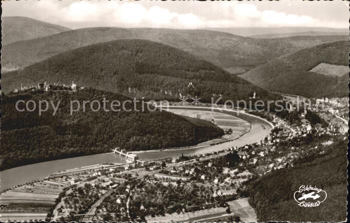 Neckarsteinach Blick auf die Vier Burgen Stadt