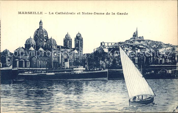 Marseille Bouches-du-Rhone La Cathedrale Notre-Dame de la Garde