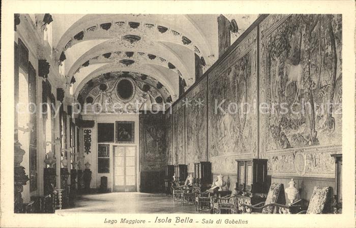 Lago Maggiore Isola Bela Sala di Gobelins