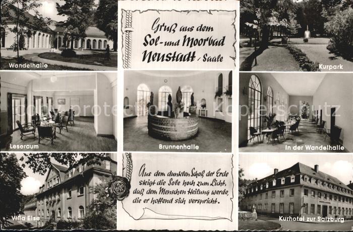 Neustadt Saale Kurpark Wandelhalle Leseraum