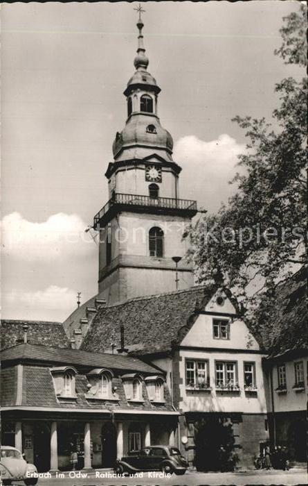 Erbach Odenwald Rathaus Kirche