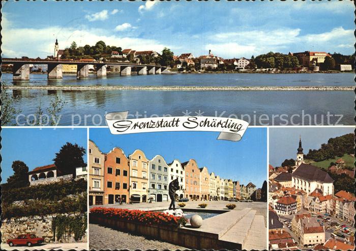 Schaerding Neuhaus Christophorusbrunnen Schlosspark