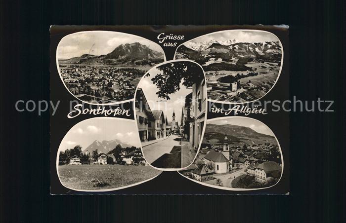 Sonthofen Oberallgaeu Stadtansicht