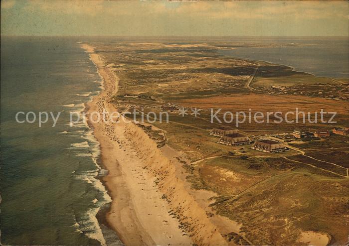 SYLT Insel Schleswig-Holstein Fliegeraufnahme Noerdlicher Teil