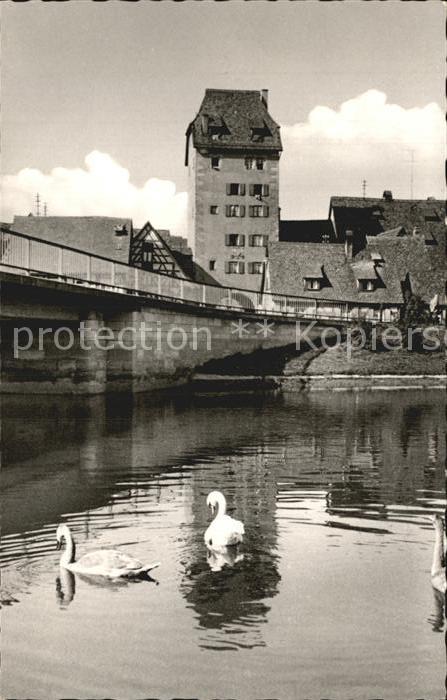 Hersbruck Bayern Wassertor Schwaene