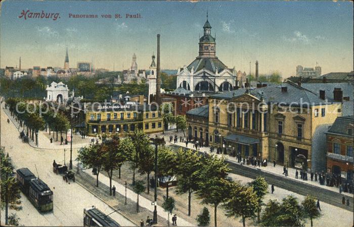 HAMBURG  CITY Teilansicht von St Pauli
