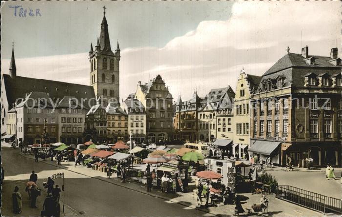 TRIER CITY Hauptmarkt mit St Gangolph