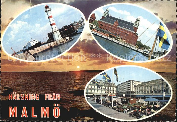 Malmoe Leuchtturm Hafen City