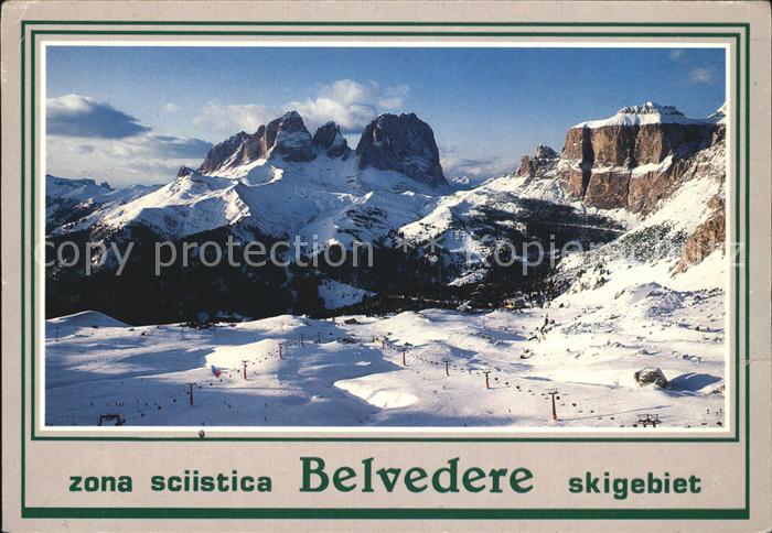 Belvedere Alpes-Maritimes Skigebiet Dolomiten Fassatal Canazei Langkofel und Sel