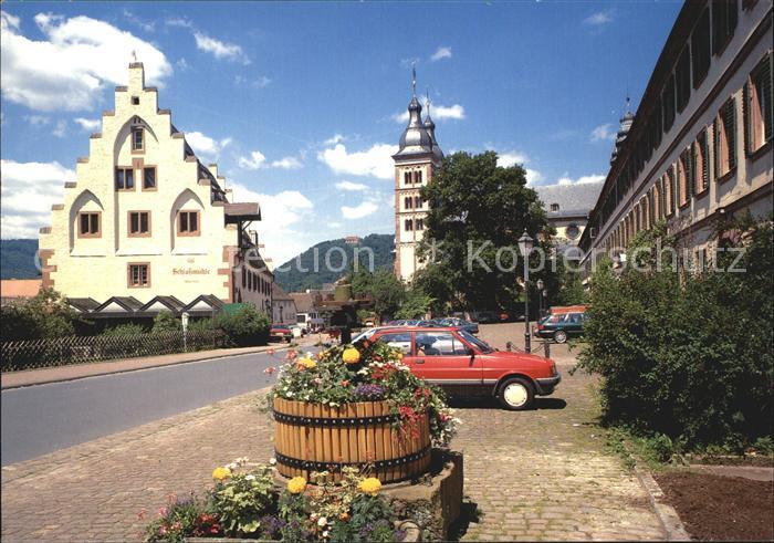 Amorbach Miltenberg Schlossmuehle und Abteikirche