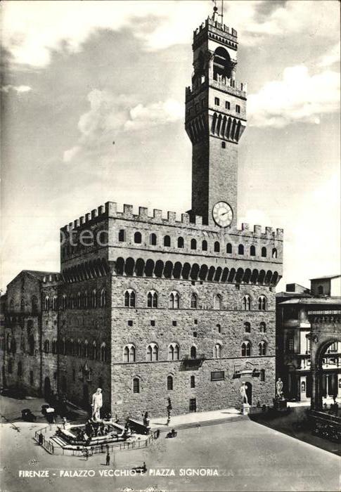 Firenze Florenz Palazzo Vecchio e Piazza Signoria
