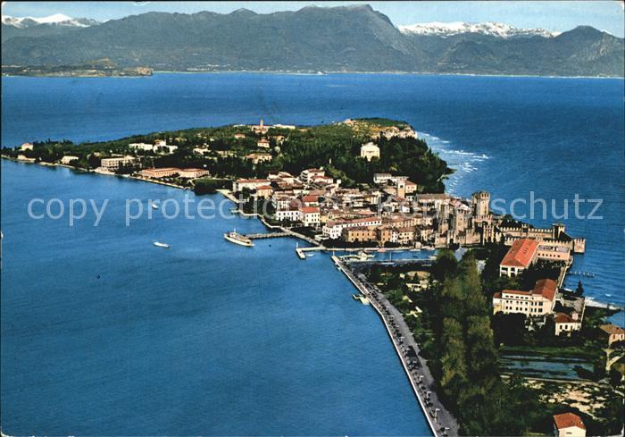 Sirmione Lago di Garda Fliegeraufnahme