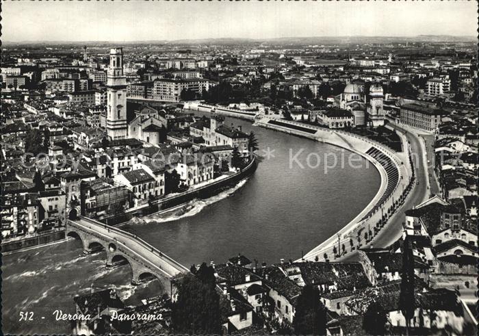 Verona Veneto Fliegeraufnahme