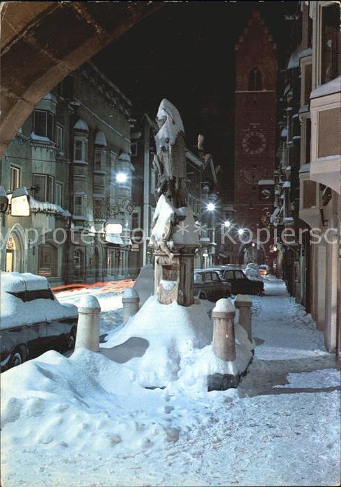 Sterzing Suedtirol Winternacht Motiv