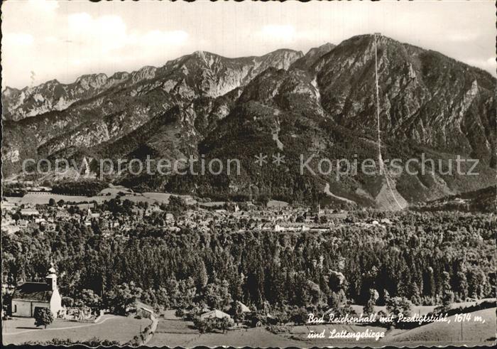 Bad Reichenhall mit Predigtstuhl und Lattengebirge
