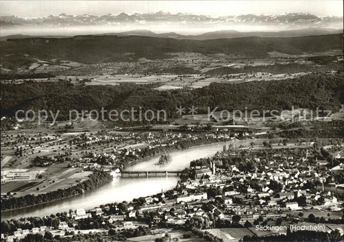 Saeckingen Rhein Fliegeraufnahme