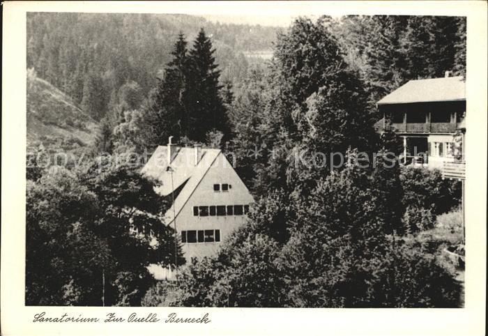Berneck Fichtelgebirge Sanatorium Zur Quelle