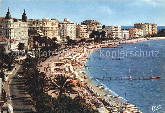 Cannes Alpes-Maritimes Les grands Hotels et la Croisette