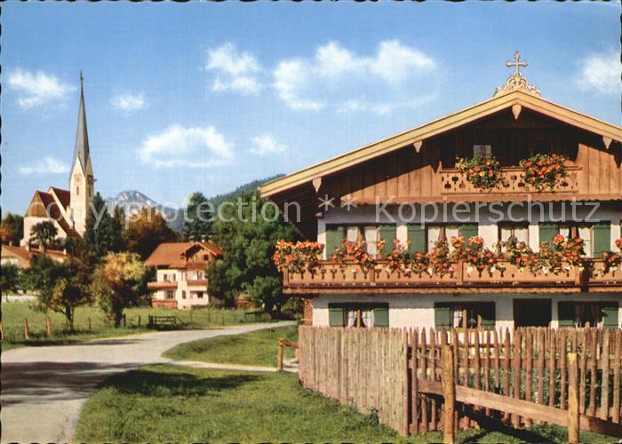 Bad Wiessee mit Kirche und Kampen