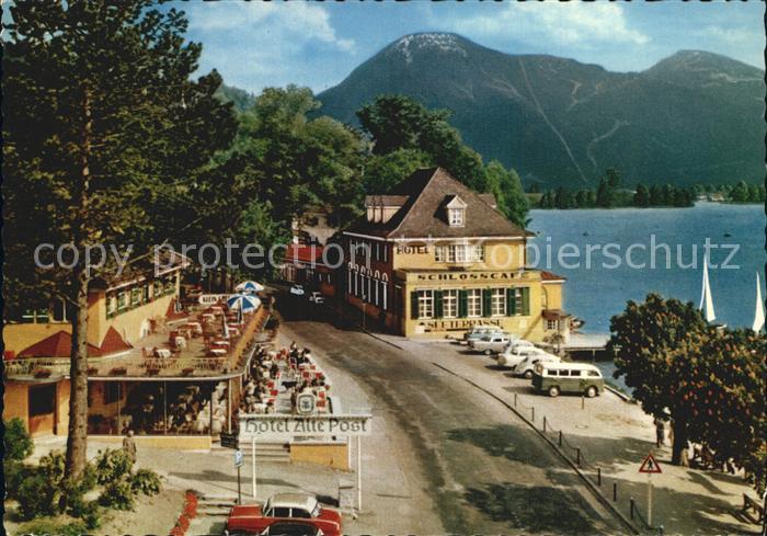 Tegernsee Bayern Motiv am Schlosscafe