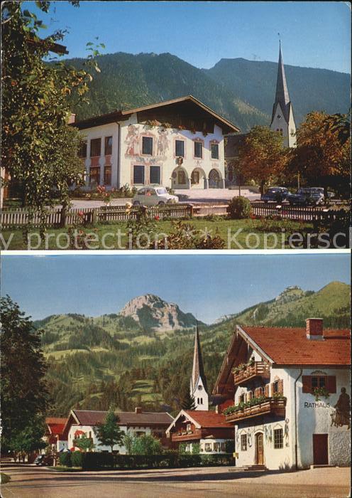 Bayrischzell Bemaltes Haus Kirche Rathaus
