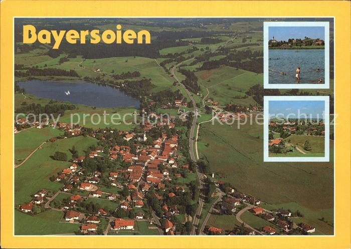 Bayersoien Oberammergau Fliegeraufnahme See Panorama