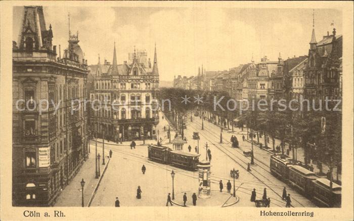 Coeln Rhein Hohenzollernring Strassenbahn