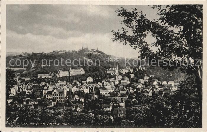 Linz Rhein Panorama Bunte Stadt am Rhein