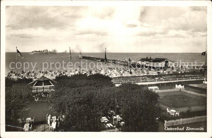 Zinnowitz Ostseebad Strand Seebruecke