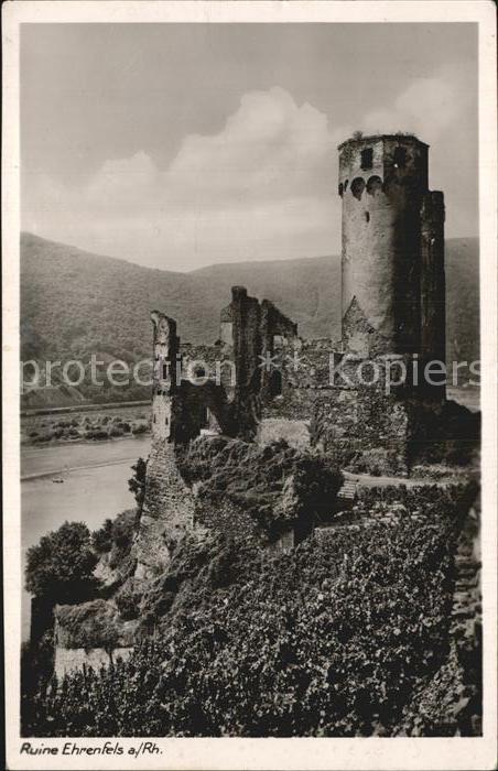 Ruedesheim Rhein Ruine Ehrenfels