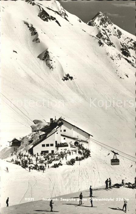 Innsbruck Seegrube gegen Gleierschkoepfel Wintersportplatz Alpen