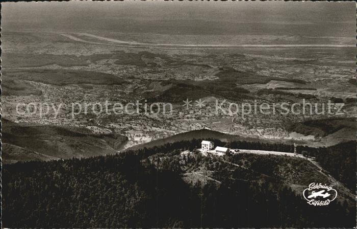 Hochblauen Panorama Blick in die Rheinebene Fliegeraufnahme