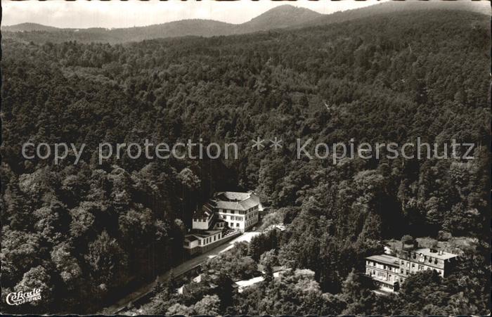 Bergzabern Bad Kur und Kneipphotel Westenhoefer Fliegeraufnahme